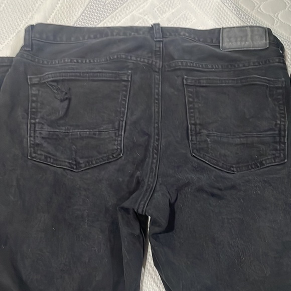 PacSun, Men Black Ripped Stacked Skinny Jeans. 32x32 - Picture 4 of 5